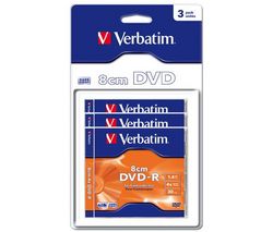 VERBATIM DVD-R 8cm 30min./1.4GB (balenie 3 ks)