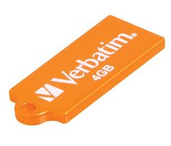 VERBATIM Mikro USB kľúč Store 'n' Go 4 GB - oranžový