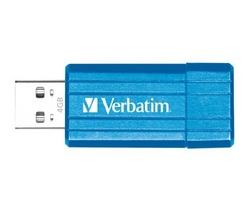 VERBATIM USB kľúč Store'n' Go PinStripe 4 GB- modrý Karibik
