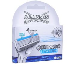 WILKINSON Sada 4 žiletiek Wilkinson Quattro Titanium