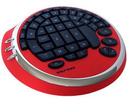 WOLFKING Herná klávesnica Warrior Gamepad - červená + Sprej proti prachu Gaming Duster (100 ml) + Podložka pod myš CT medium 4mm čierna