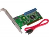 Karta radič PCI 3 porty SATA + 1 port IDE PCI-ST101 + Čistiaci stlačený plyn mini 150 ml + Čistiaca pena pre obrazovky a klávesnice 150 ml