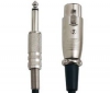 Kábel na mikrofón jack 6,3mm samec - XLR  (5 m)
