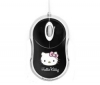 BLUESTORK Káblová myš Bumpy Hello Kitty - čierna + Hub 2-v-1 7 Portov USB 2.0 + Zásobník 100 navlhčených utierok
