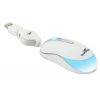 Mini myš Bumpy - biela + Hub 4 porty USB 2.0 + Zásobník 100 navlhčených utierok