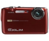 Exilim  EX-FS10 červený + Ultra Compact PIX leather case + Pamäťová karta SDHC Ultra II 8 GB + Batéria Cas 60