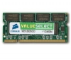 CORSAIR Pamäť Value Select SO-DIMM 1 GB PC 2700 (VS1GSDS333) - záruka 10 rokov + Hub USB 4 porty UH-10 + Kľúč USB Bluetooth 2.0 (100m)