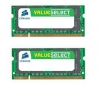 Prenosná pamäť Value Select 2x 4 GB DDR2-800 PC2-6400 (VS8GSDSKIT800D2) + Hub USB 4 porty UH-10 + Dokovacia stanica ventilovaná F5L001 pre notebook 15.4''