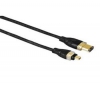 HAMA Digital Con. Cable, 4-pin IEEE 1394 AV - 6-pin IEEE 1394 Male Plug, 2m