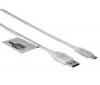 HAMA Kábel USB 2.0, a samec/mini b samec - priesvitný - 1,80 m