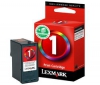 LEXMARK Atramentová náplň N°1 - Farebná + Kábel USB A samec/B samec 1,80m