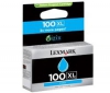 LEXMARK Atramentová náplň N° 100XL - azúrová + Kábel USB A samec/B samec 1,80m