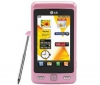 LG KP500 cookie ružový + Ochranná fólia