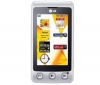 LG KP500 cookie white silver + Pamäťová karta Micro SD HC 4 GB + adaptér SD