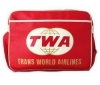 LOGOSHIRT Trans World Airlines Taška s popruhom 29cm červená/biela