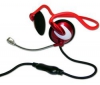 MAD-X Slúchadlá MadHead MHP-02 - červené  + Kábel USB 2.0 A samec/samica - 5 m (MC922AMF-5M)