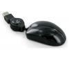 Myš Optical Mouse Netbook s vtahovateľným káblom - čierna