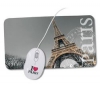 Súprava Paris, Mouse & the City: optická myš USB 2.0 + podložka