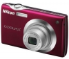 Coolpix  S4000 vášnivo červený + Ultra Compact PIX leather case + Pamäťová karta SDHC 4 GB + Kompatibilná batéria EN-EL10