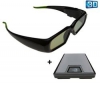 NVIDIA GeForce Okuliare 3D Vision + Flex Hub 4 porty USB 2.0 + Zásobník 100 navlhčených utierok