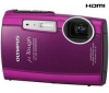 ľ[mju:]  TOUGH-3000 - pink + Memory Black and Fuchsia Pink Case - 6.2x10x2.2 cm + 4 GB SDHC Memory Card