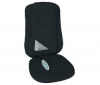 OZMEO Masážne sedadlo Shiatsu Be-Relax 10 čierne + Sada 3 elektrické nabíjateľné svietniky  IMAGEO modré