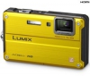 Lumix  DMC-FT2 žltý + Kompaktné kožené puzdro Pix 11 x 3,5 x 8 cm + Pamäťová karta SDHC 8 GB + Batéria DMW-BCF10