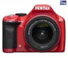 PENTAX K-x červený + objektív DA 18-55 mm f/3,5-5,6 AL + Púzdro Reflex + Pamäťová karta SDHC 8 GB