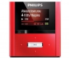 PHILIPS MP3 prehrávač GoGear RaGa 2 GB - červený  + USB nabíjačka - biela  + Slúchadlá STEALTH - čierne