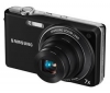 SAMSUNG PL200 - Digital camera - compact - 14.2 Mpix - optical zoom: 7 x - supported memory: SD, SDHC - black + Kompaktné kožené puzdro Pix 11 x 3,5 x 8 cm + Pamäťová karta SDHC 4 GB