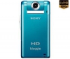 Videokamera HD Bloggie MHS-PM5K modrá + Nylonové puzdro TBC-302 + Batéria NP-BK1 + Pamäťová karta SDHC 4 GB + Sieťová nabíjačka USB Black Velvet