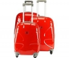 TITAN X2 Flash 360°4 - Sada 3 kufrov Trolley 4 kolieska červená + Digitálna váha na batožinu
