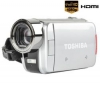 TOSHIBA HD videokamera Camileo H30 strieborná + Brašna + Pamäťová karta SDHC 8 GB
