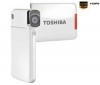 TOSHIBA HD videokamera Camileo S20 biela + Kompaktné kožené puzdro Pix 11 x 3,5 x 8 cm + Pamäťová karta SDHC 8 GB + Čítačka kariet 1000 & 1 USB 2.0