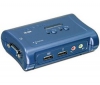 TRENDNET Sada switch KVM USB 2 porty s audio TK-209K + 2 káble
