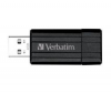 VERBATIM USB kľúč Store'n' Go PinStripe 8 GB - čierny  + Hub 4 porty USB 2.0 + Kábel USB 2.0 A samec/samica - 5 m (MC922AMF-5M)